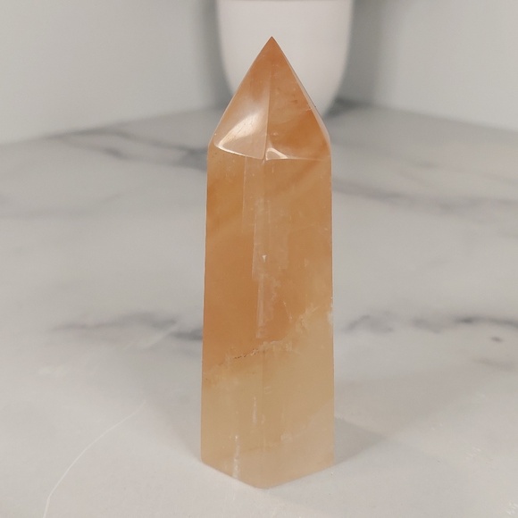 Honey Calcite Tower | Confidence • Clarity • Personal Empowerment - Picture 4 of 5